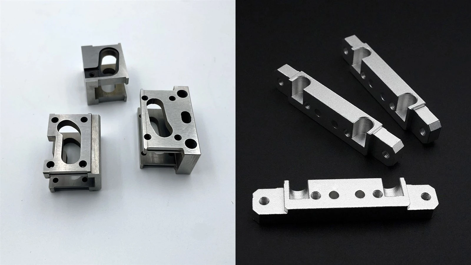 Wire-cut electrical discharge machining left and conventional milling